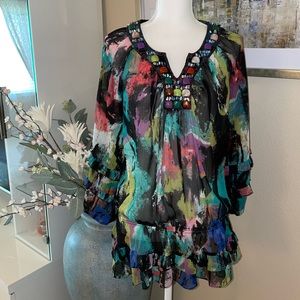 Sunny Leigh colorful blouse